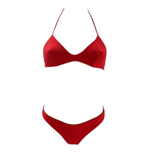 Bikini rosso triangolo brasiliano