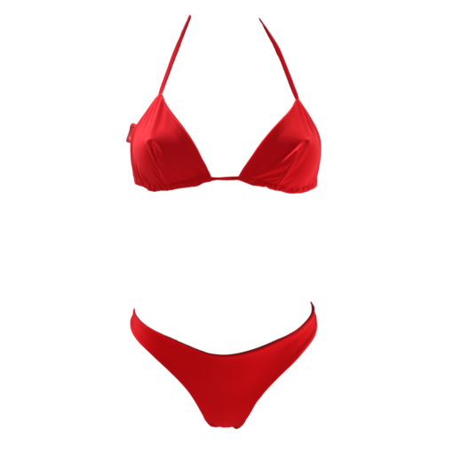 Bikini rosso triangolo brasiliano