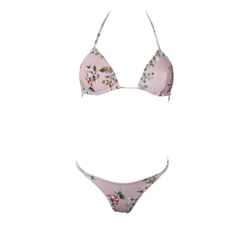 bikini fiori rosa